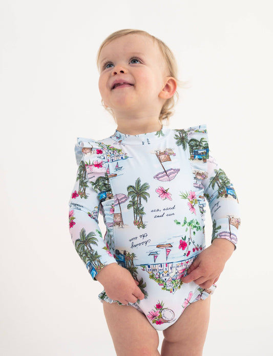 Secret Vacay Frill Sunsuit - Secret Vacay