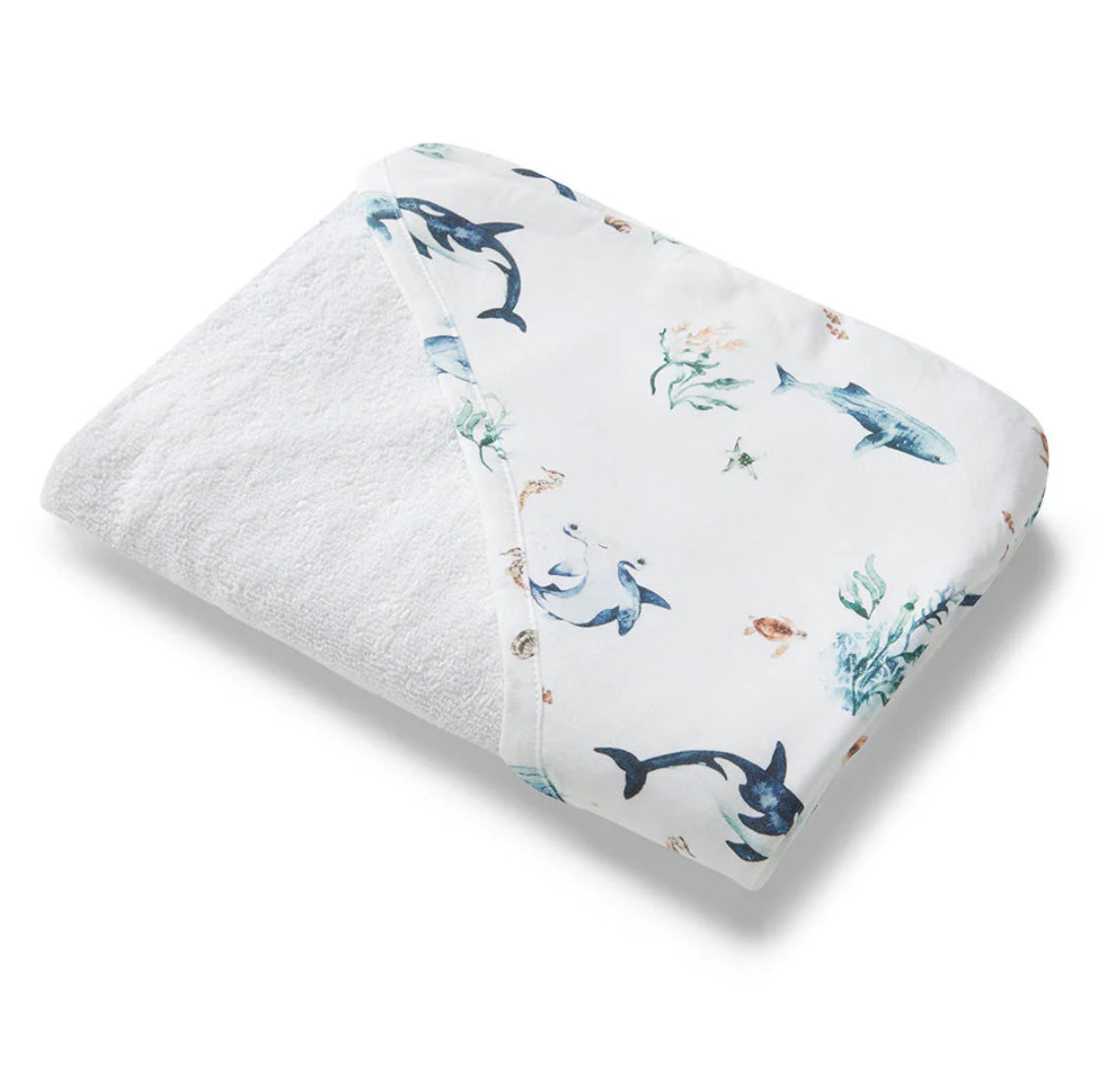 Ocean Organic Hooded Baby Towel