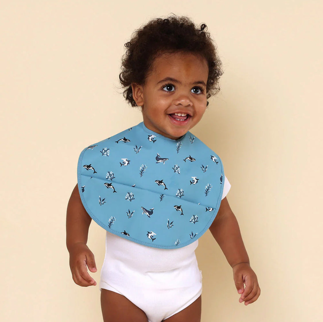 Blue Ocean Snuggle Bib