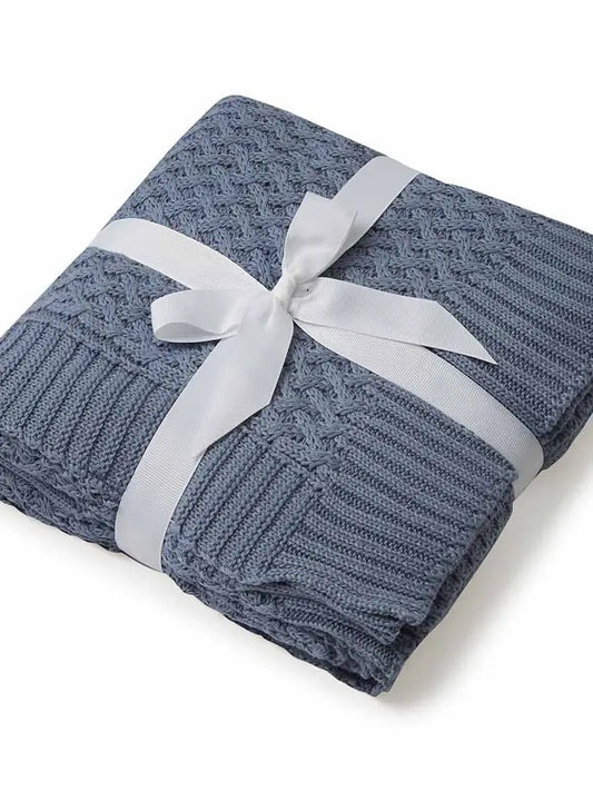 River Diamond Knit Baby Blanket