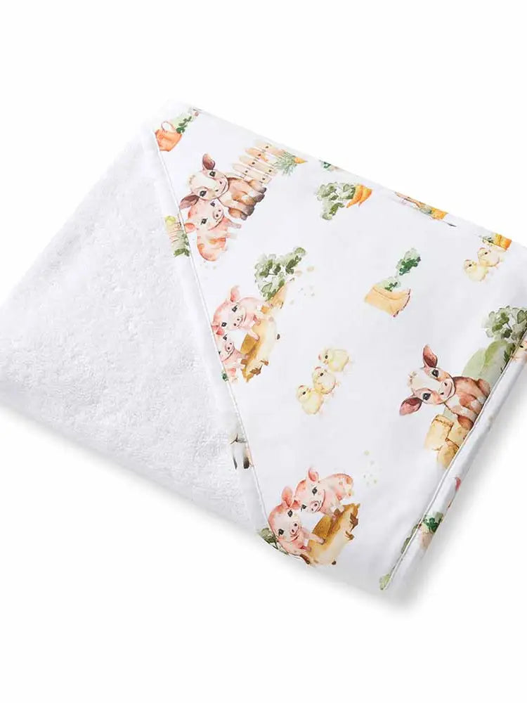 Farm Organic Hooded Baby Towel