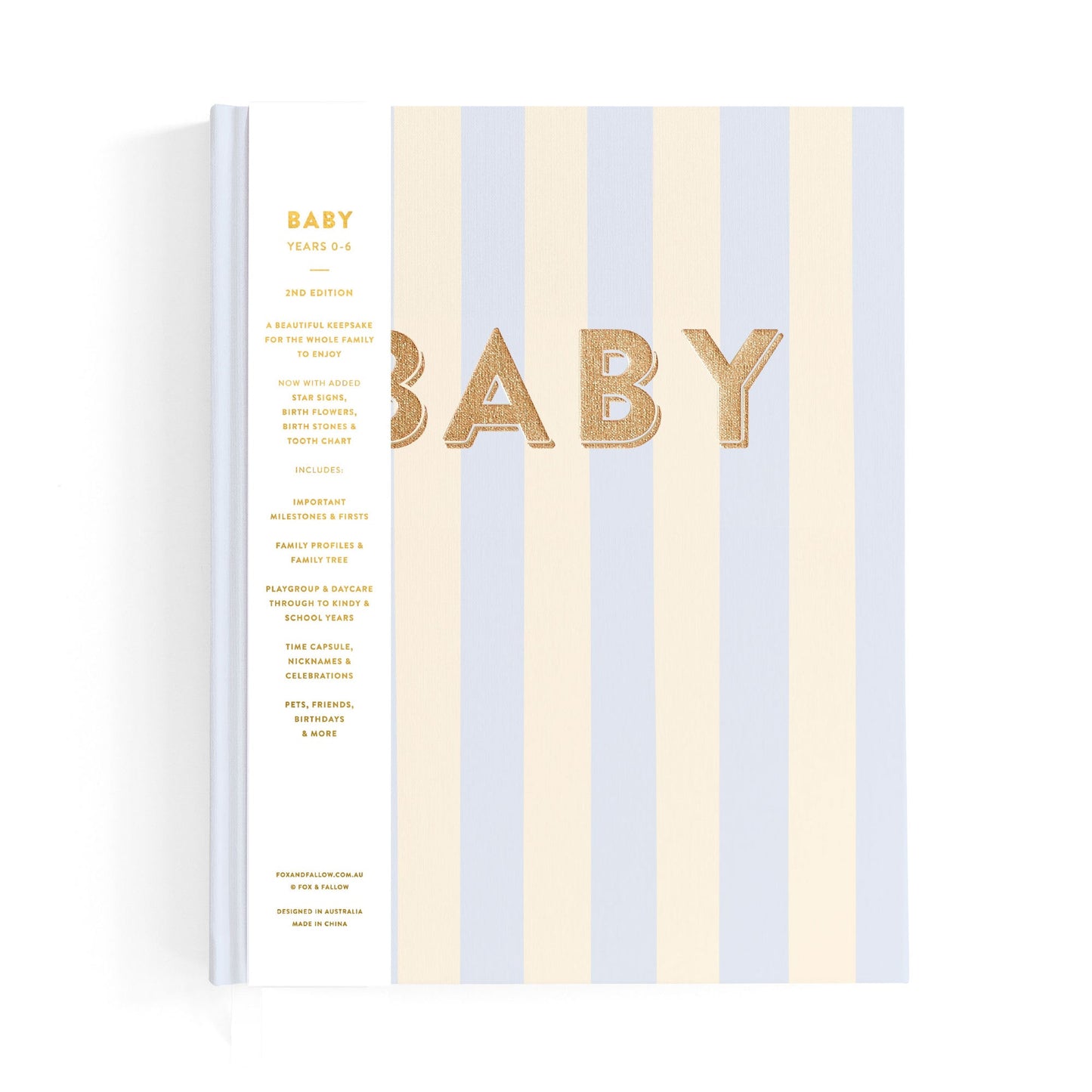 Baby Book Cloud Stripe