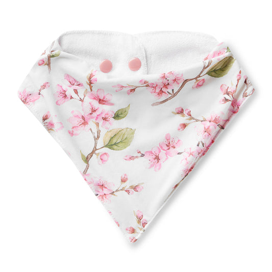 Cherry Blossom Organic Dribble Bib