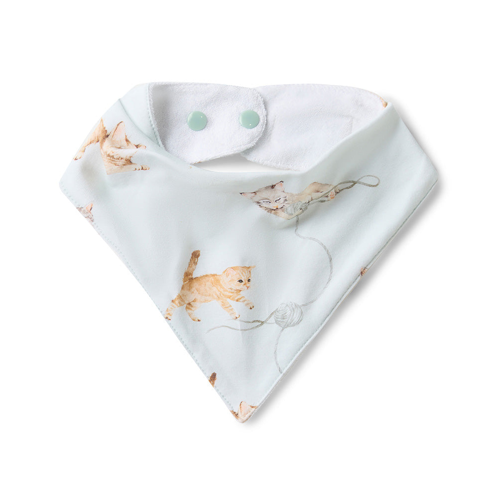 Kittens Organic Dribble Bib