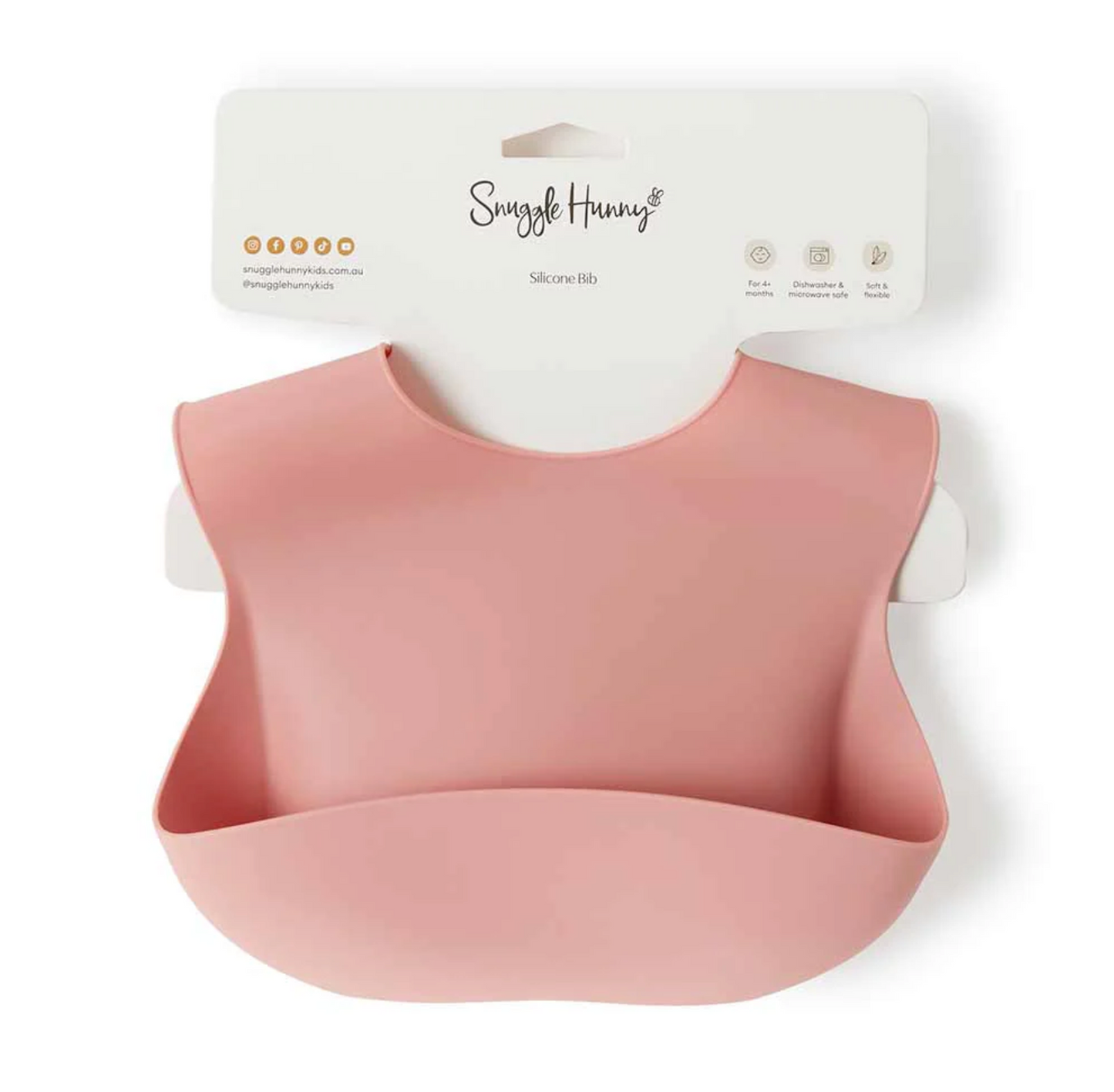 Rose Silicone Bib