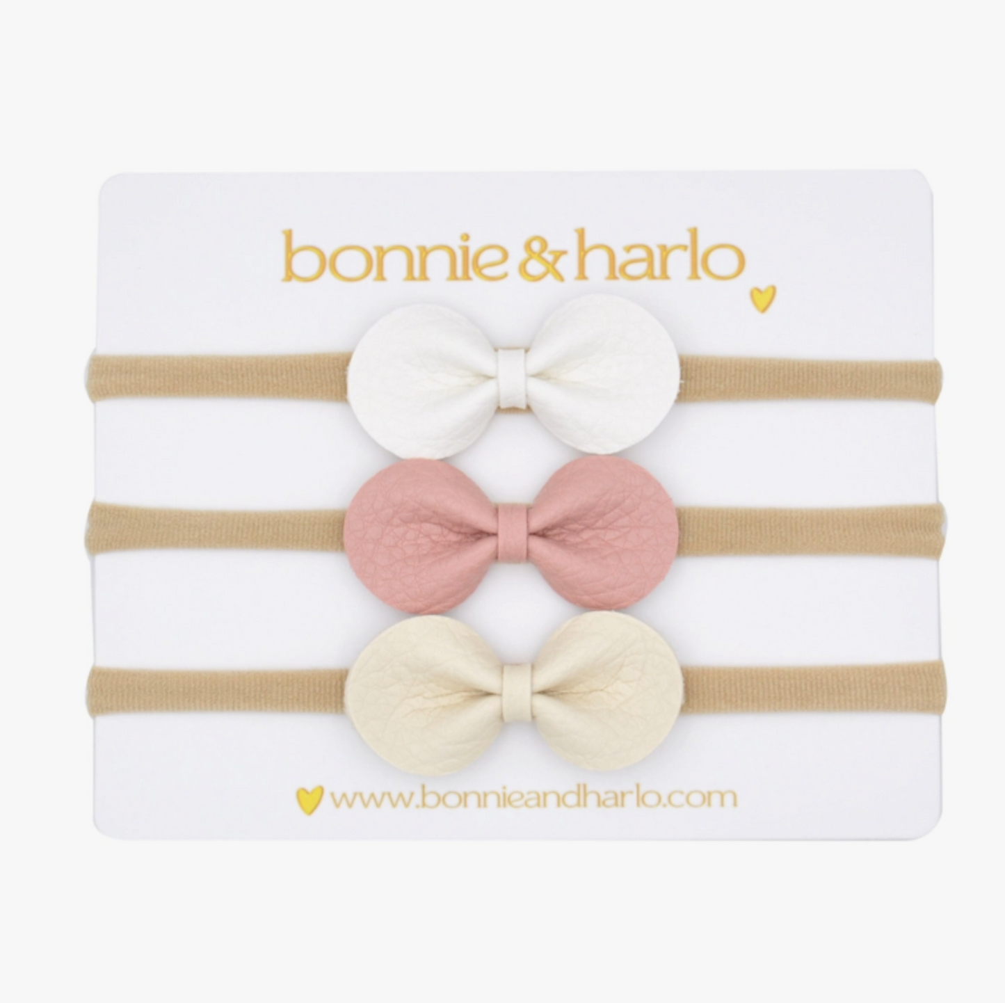 Round Bow Headband 3 Pack