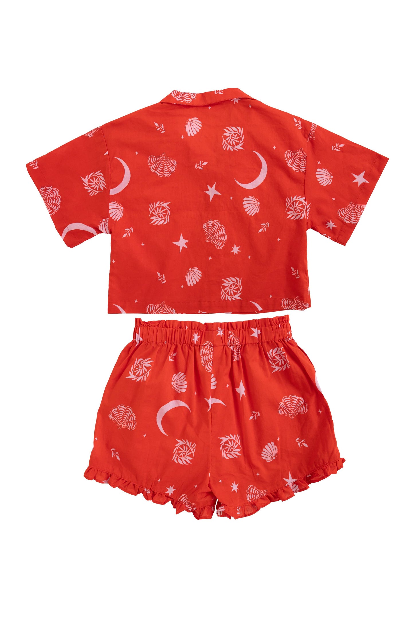 Yardage Shirt & Short Set - Mykonos Red