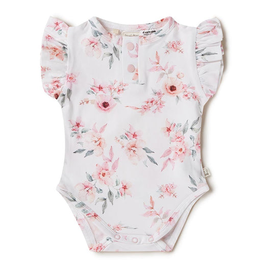 Camille Short Sleeve Organic Bodysuit